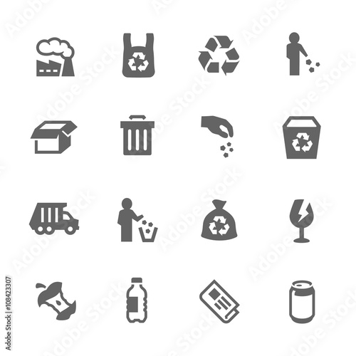 Simple Garbage Icons 