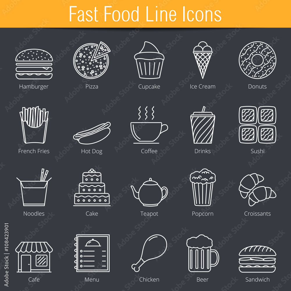 Fast Food Icons