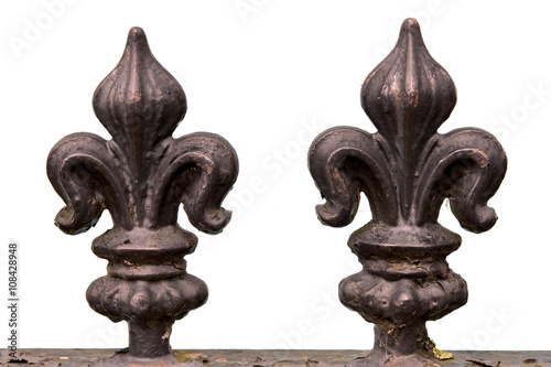 Fler de lis railing finials photo