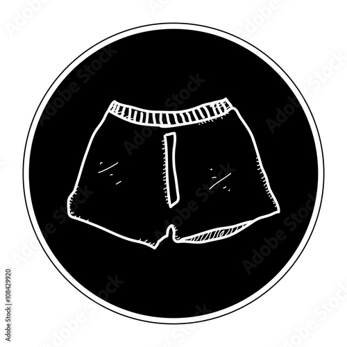 Simple doodle of a pair of boxer shorts