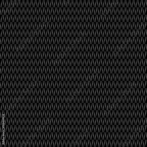Geometric dark pattern withblack and gray triangles. Seamless abstract background