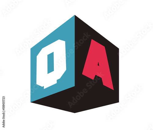 QA Initial Logo for your startup venture