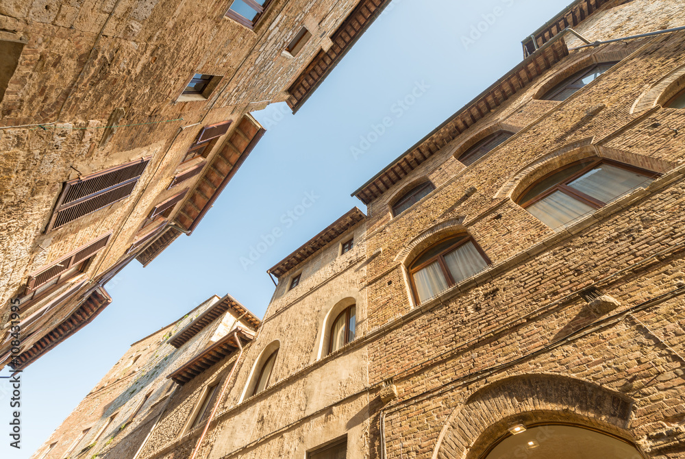 Streets of San Gimignano, Tuscany - Italy