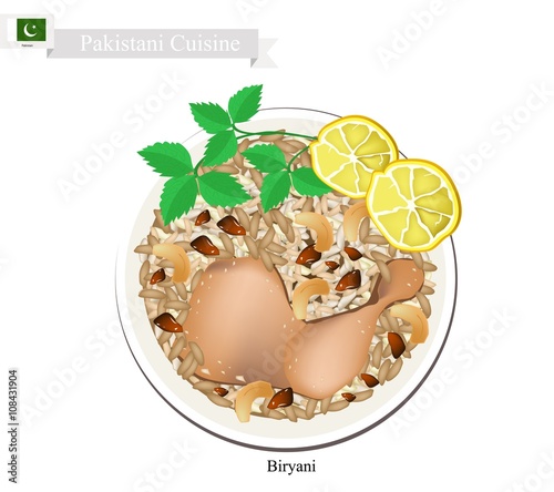 Chicken Biryani or Pakistani Spiced Chicken and Rice