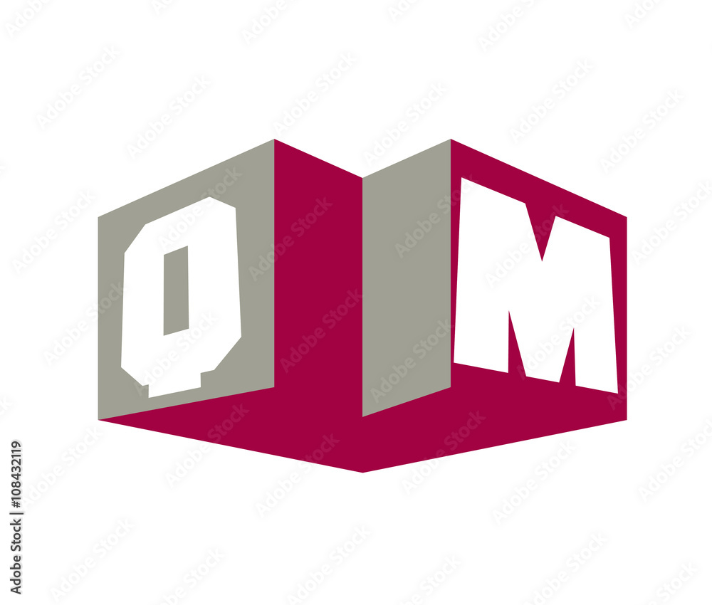 Fototapeta premium QM Initial Logo for your startup venture