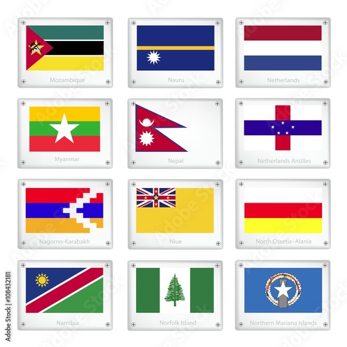 The Official National Flags on Metal Texture Plates Free Download The Official National Flags on Metal Texture Plates - GFXLoad