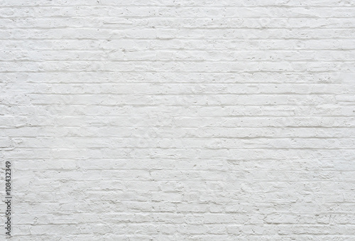 Stampa su tela White brick wall texture