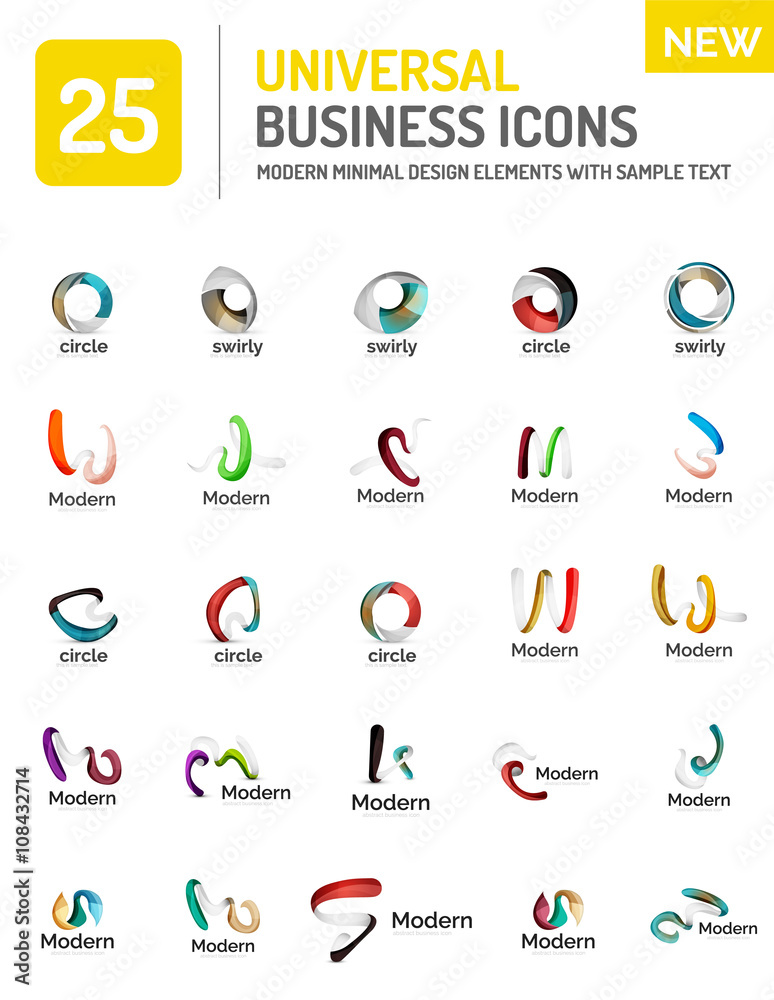 Abstract business icons