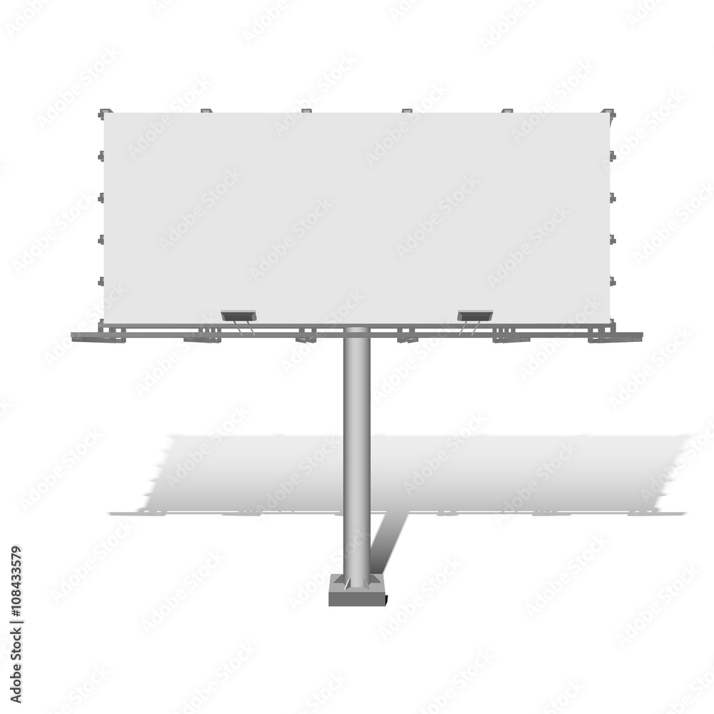 Obraz premium Advertising construction for outdoor advertising big billboard. Vector billboard for your design.