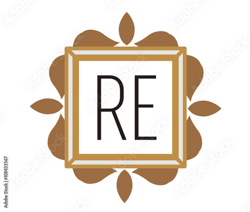 RE Initial Logo for your startup venture