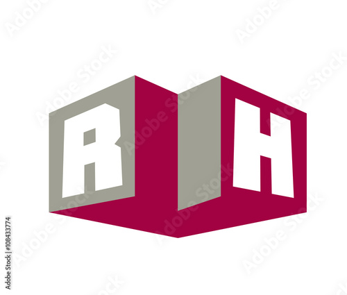 RH Initial Logo for your startup venture