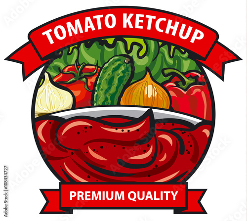 tomato ketchup label