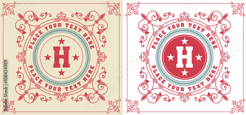 vintage logo template, Hotel, Restaurant, Business or Boutique I