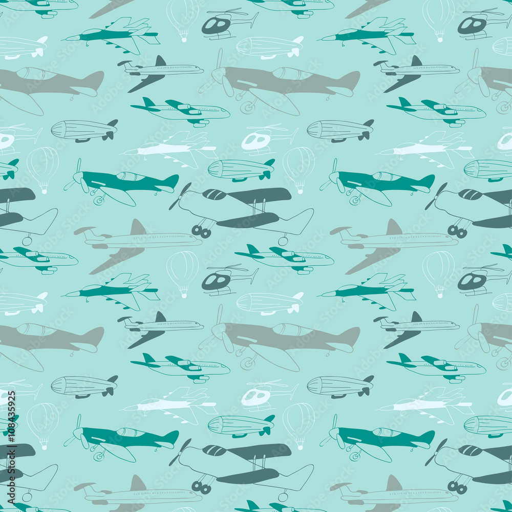 airplane seamless blue airplane seamless blue