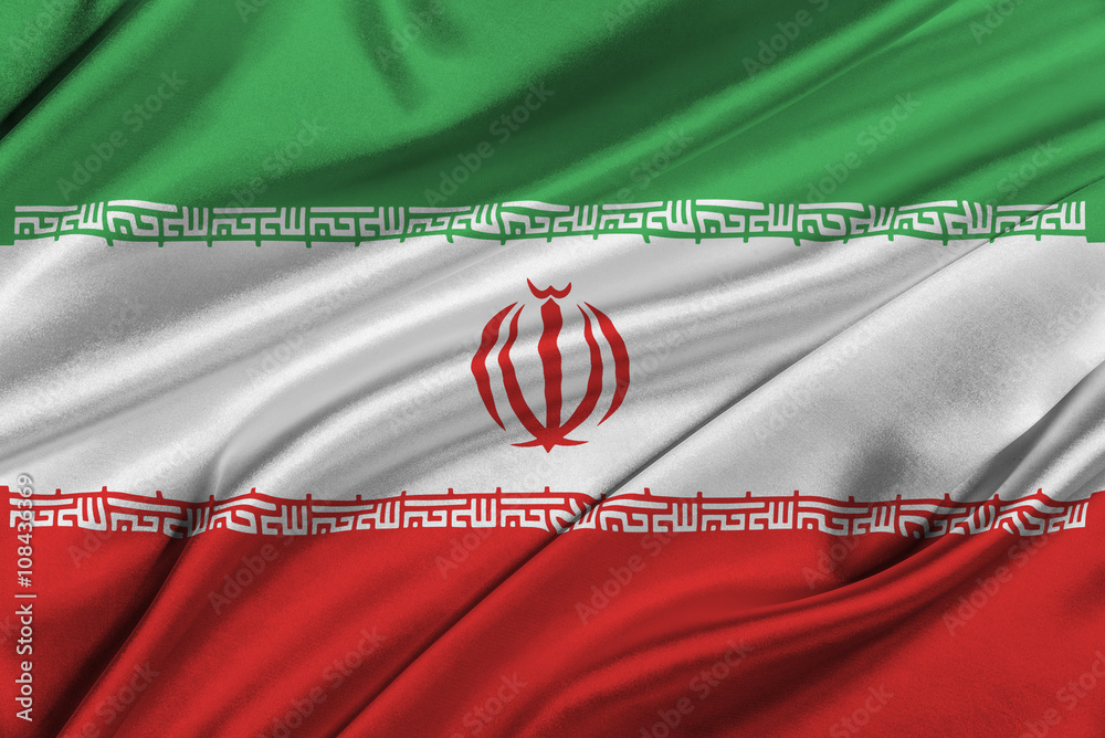 Fototapeta premium Flag of Iran.