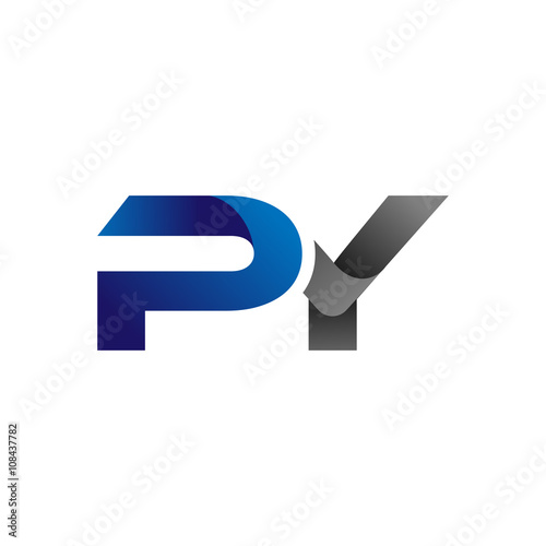 Modern Simple Initial Logo Vector Blue Grey Letters py Free Download Modern Simple Initial Logo Vector Blue Grey Letters py - GFXLoad