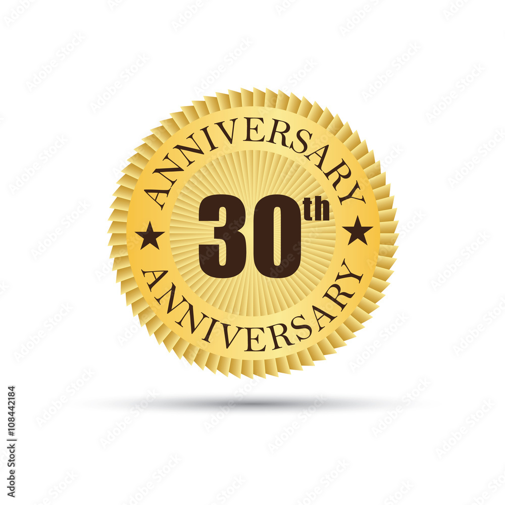 Fototapeta premium 30 years anniversary logo