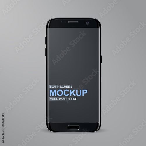 with a blank screen smartphone