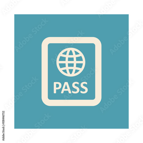 Passport vector icon