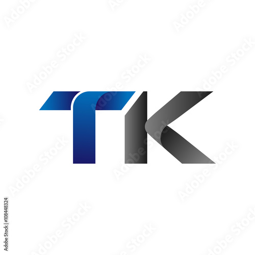 Modern Simple Initial Logo Vector Blue Grey Letters tk Free Download Modern Simple Initial Logo Vector Blue Grey Letters tk - GFXLoad