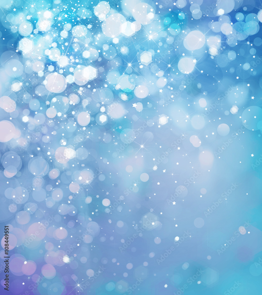 Abstract blue sparkle, glitter background.