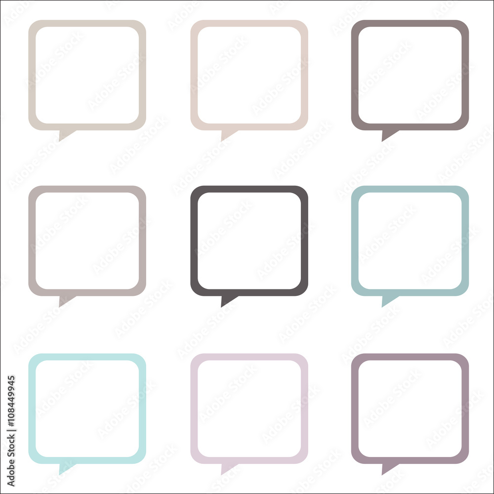 Bubble talk pastel theme set vector art design. Illustration vector for business. Bubble talk pastel theme set vector art design. Illustration vector for business.