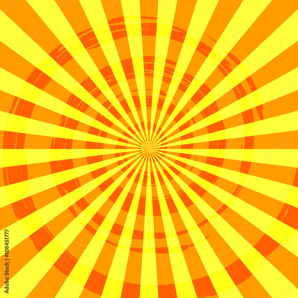 Obraz premium Abstract Burst Ray Background Orange