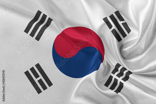 Flag of Korea South,