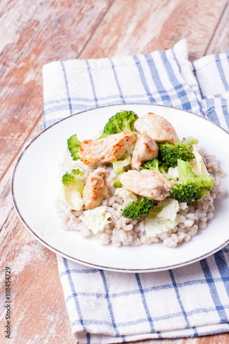 chicken fillet with broccoli