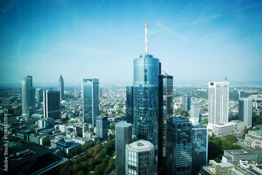 Fototapeta premium Gród biura we Frankfurcie