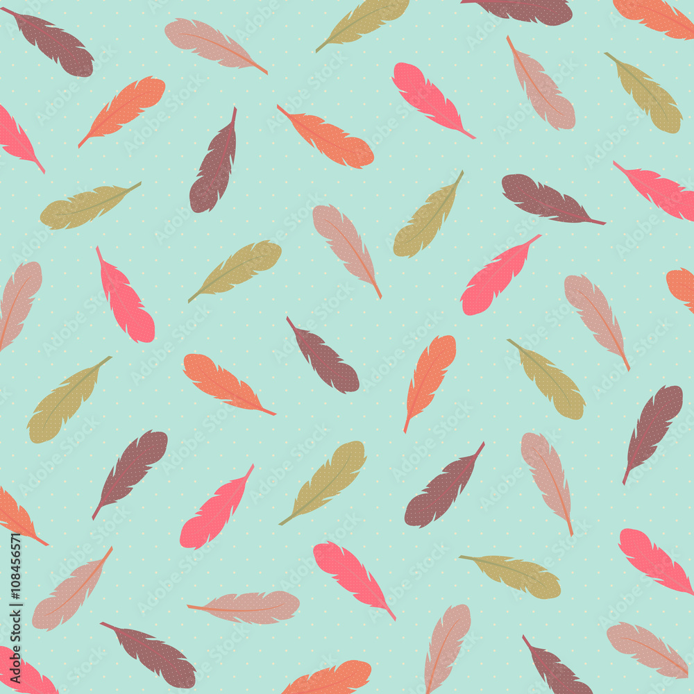 Background feather in boho chic style Background feather in boho chic style