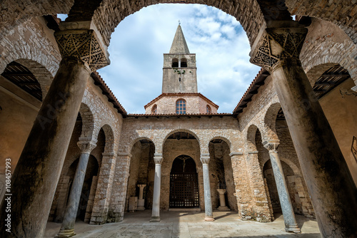 Atrium of Euphrasian basilica, Porec, Istria, Croatia
Wide angle view of Atrium of Euphrasian basilica photo