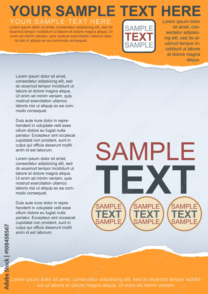 Naklejka premium Flayer, brochure or cover template