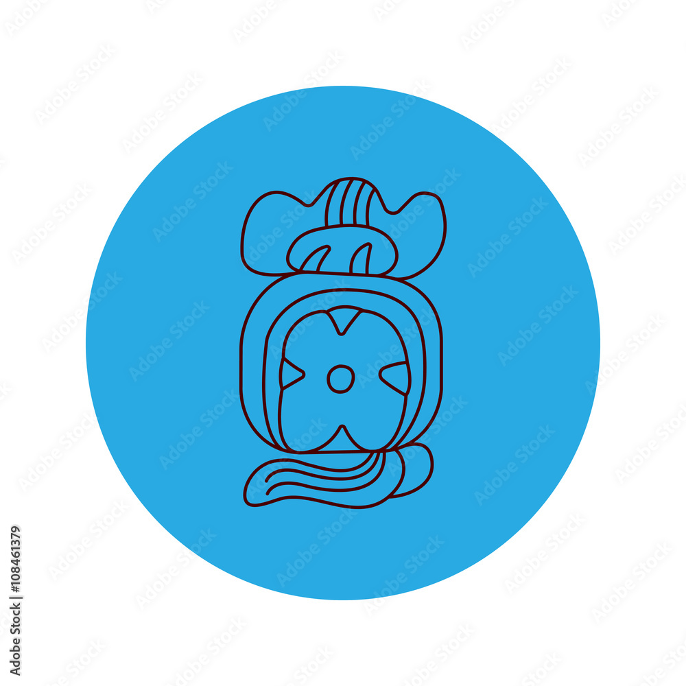 Vector maya icon tattoo Vector maya icon tattoo