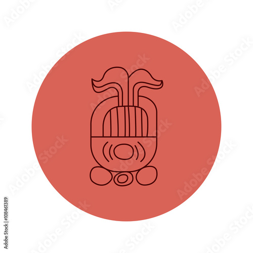 Vector maya icon tattoo