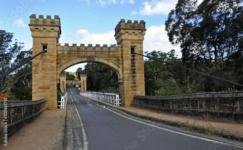 Hampden suspension bridge build in 1898, Kangaroo Valley, NSW Australia