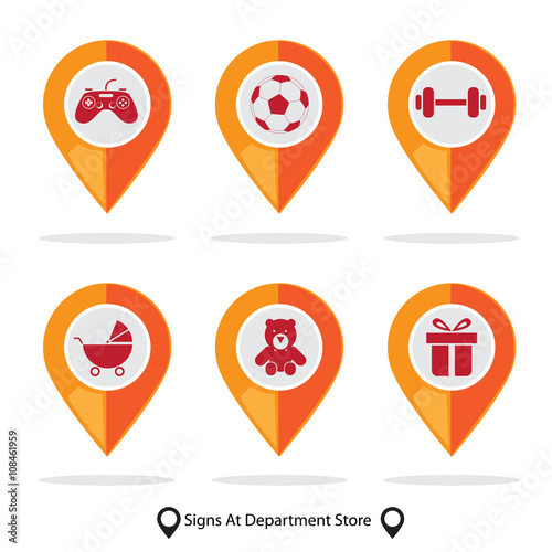 Free Download sign in department store set F - GFXLoad