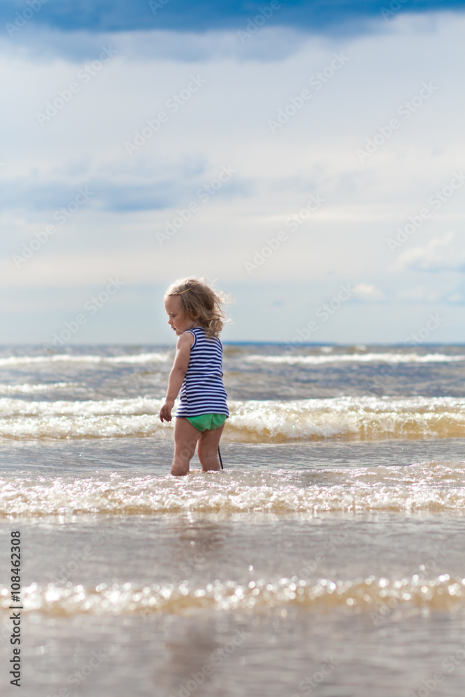 Pretty child playing