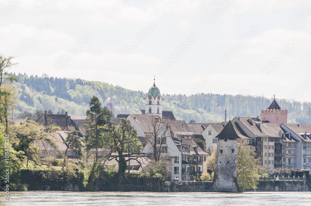 Rheinfelden, Altstadt, Stadt, Rhein, Rheinufer, Altstadthäuser