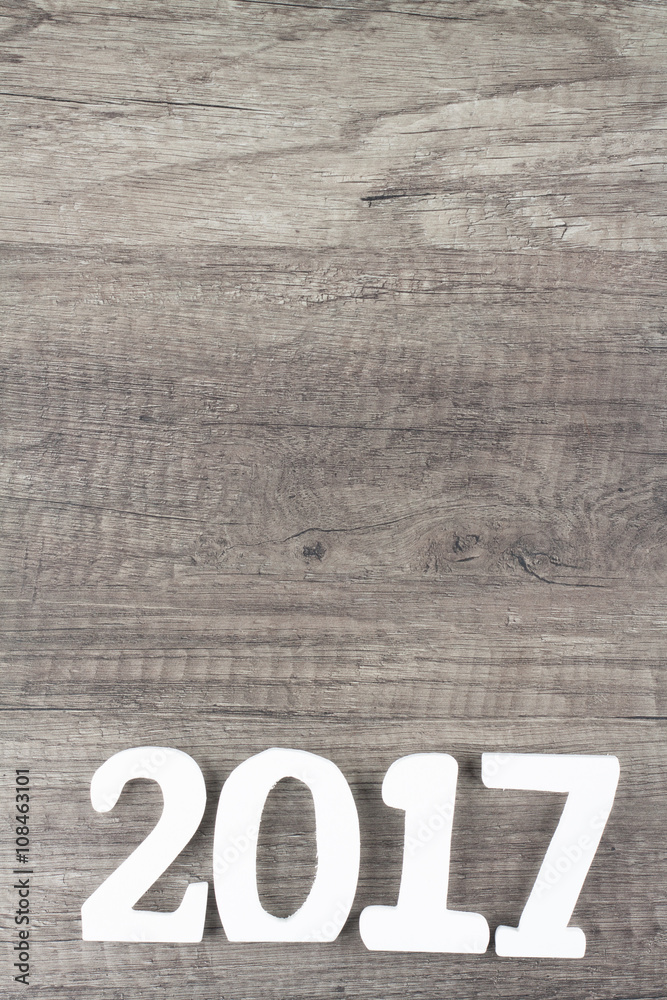 Naklejka premium white wood text with different background
