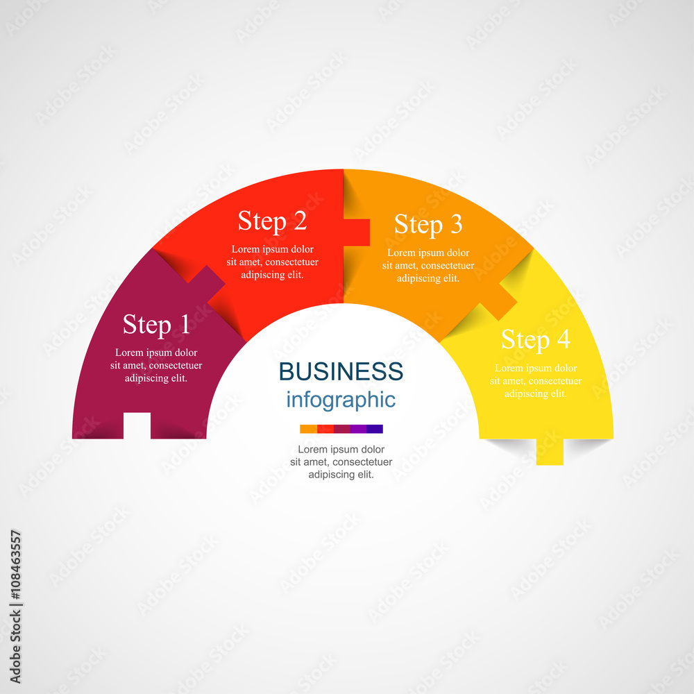 Vector infographic template Vector infographic template