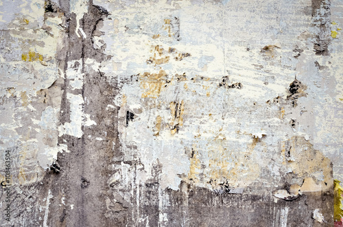 Old wall with cracked paint. texture and background 