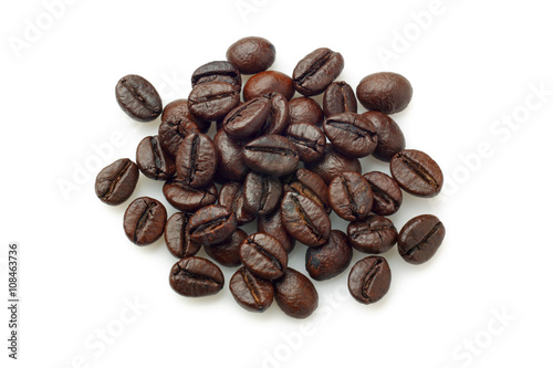 Pile of coffee beans (Robusta coffee)