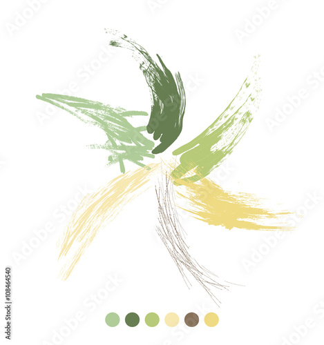 Spruzzi di colore a stella