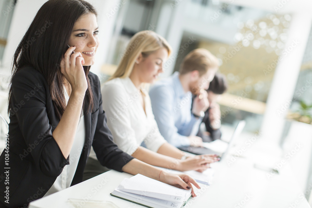 Businesswoman on the phone