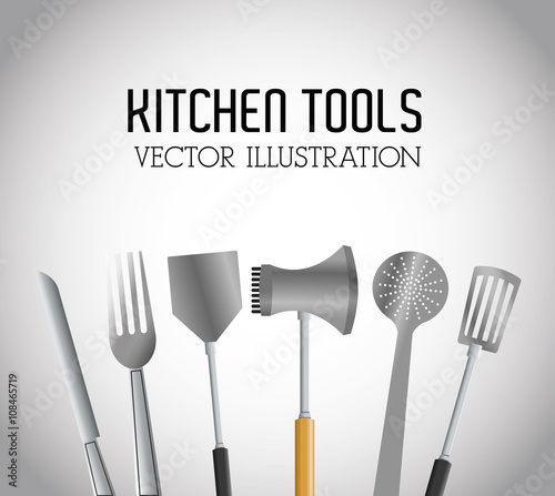 Illustration of kitchen tools, editable vector