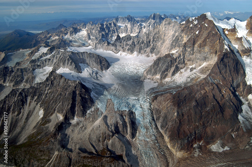 Gletscher im Denali -Massiv , Alaska
