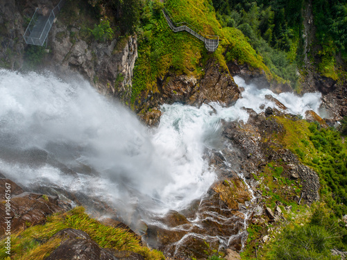 Stuiben waterfall in Austrian Alps