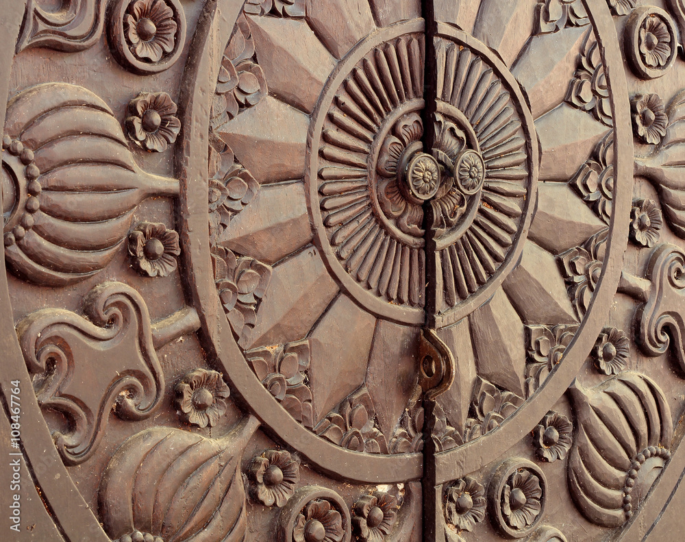 a brown wood old door a brown wood old door