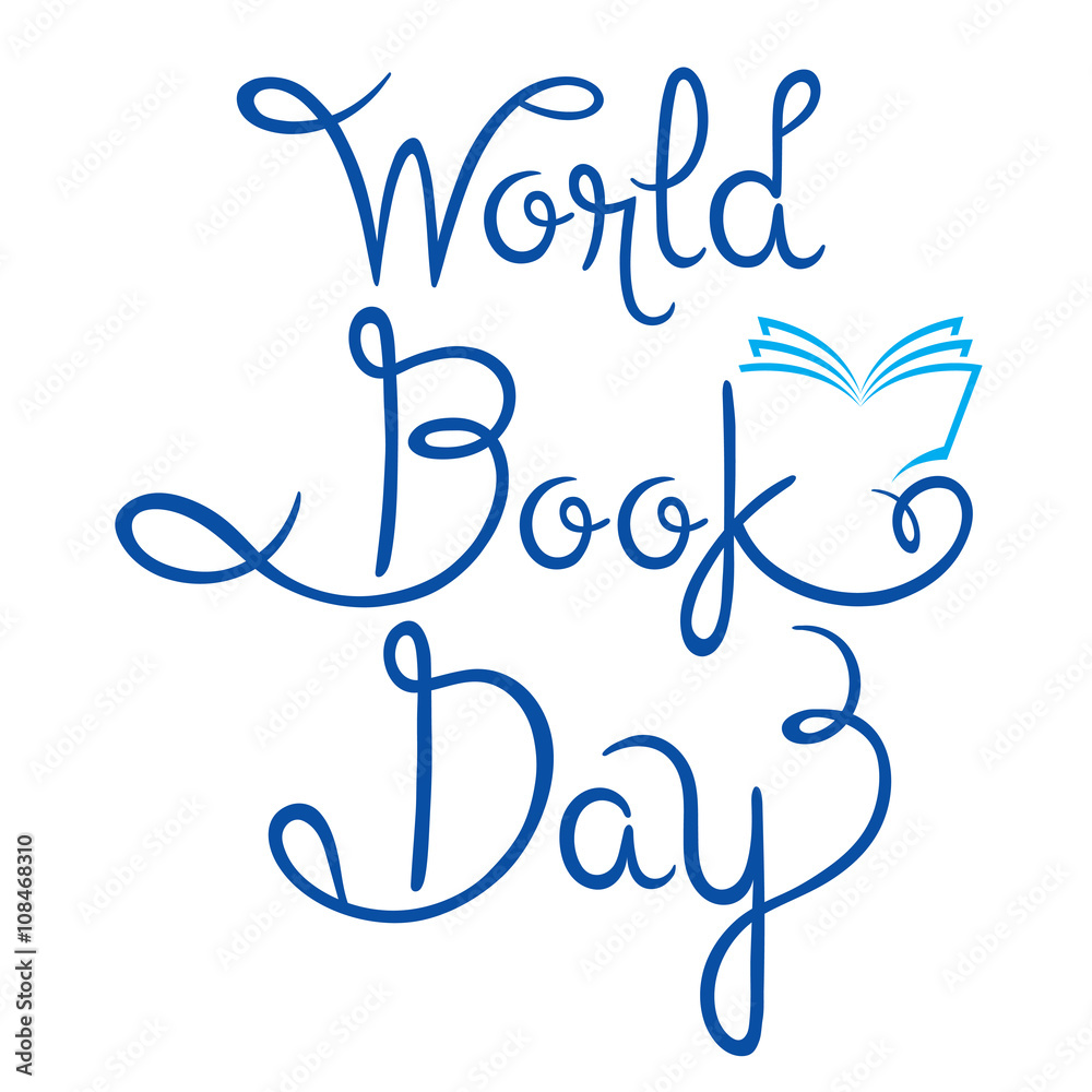 World Book Day Lettering, World Book Day, Back to school, Educational, Stationery, Book, Children, School Supplies, Educational Subject, Objects, Icons